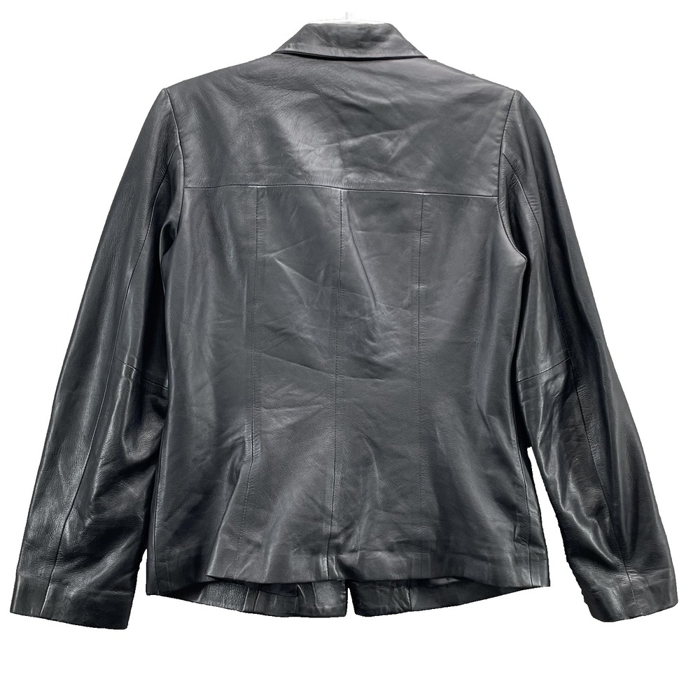 Boutique of Leathers Jacket Women 8 Blazer Minimalist Academia Fall Y2k Corpcore - Picture 2 of 10
